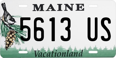 ME license plate 5613US