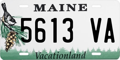 ME license plate 5613VA