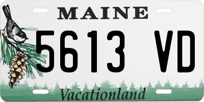 ME license plate 5613VD