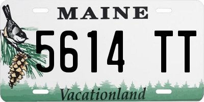 ME license plate 5614TT