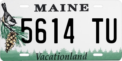 ME license plate 5614TU