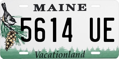 ME license plate 5614UE
