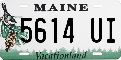 ME license plate 5614UI