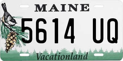 ME license plate 5614UQ