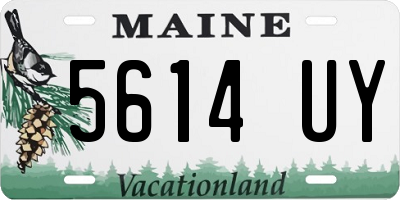 ME license plate 5614UY