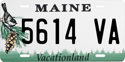 ME license plate 5614VA