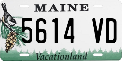 ME license plate 5614VD