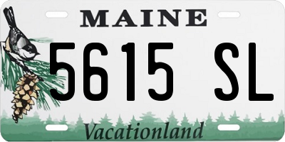 ME license plate 5615SL