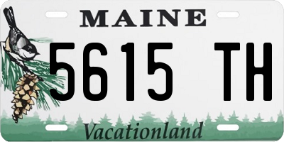 ME license plate 5615TH