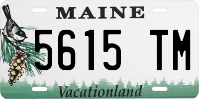 ME license plate 5615TM
