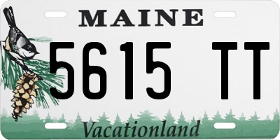 ME license plate 5615TT