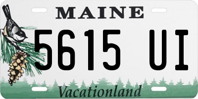ME license plate 5615UI