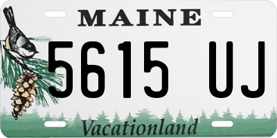 ME license plate 5615UJ