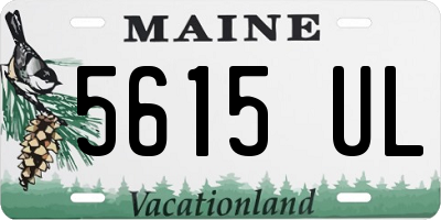 ME license plate 5615UL
