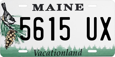 ME license plate 5615UX