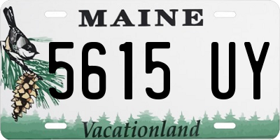 ME license plate 5615UY