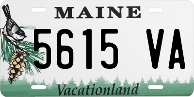 ME license plate 5615VA