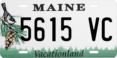 ME license plate 5615VC