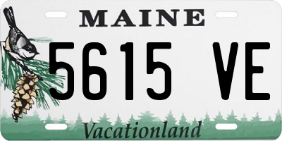 ME license plate 5615VE