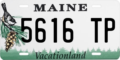 ME license plate 5616TP