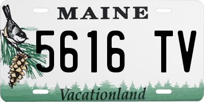 ME license plate 5616TV