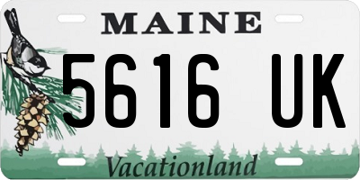 ME license plate 5616UK