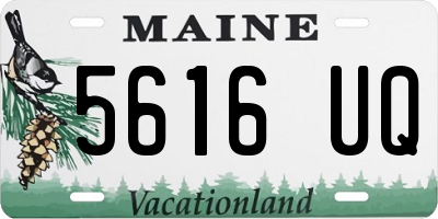 ME license plate 5616UQ