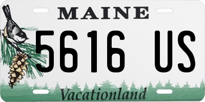ME license plate 5616US