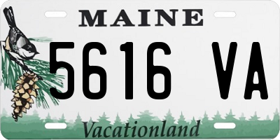 ME license plate 5616VA