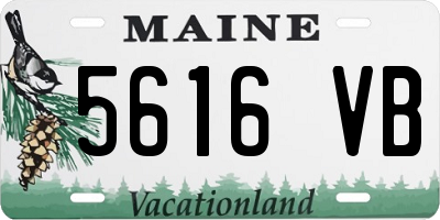 ME license plate 5616VB