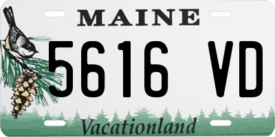 ME license plate 5616VD