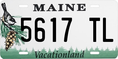 ME license plate 5617TL
