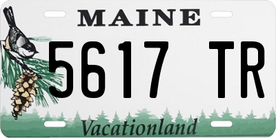 ME license plate 5617TR