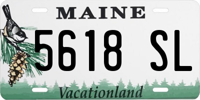 ME license plate 5618SL