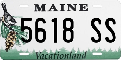 ME license plate 5618SS