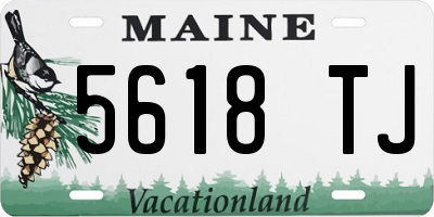 ME license plate 5618TJ