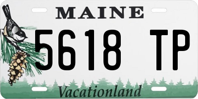 ME license plate 5618TP