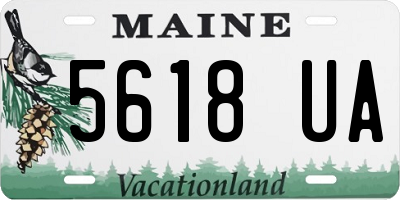 ME license plate 5618UA