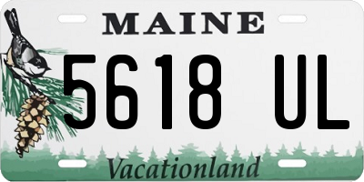 ME license plate 5618UL