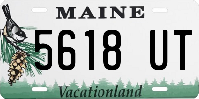 ME license plate 5618UT