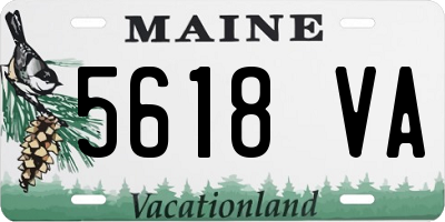 ME license plate 5618VA
