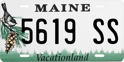 ME license plate 5619SS