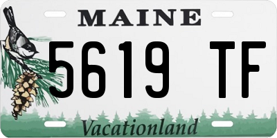 ME license plate 5619TF
