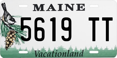 ME license plate 5619TT