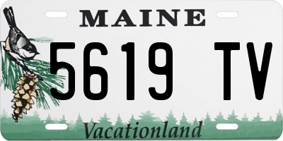 ME license plate 5619TV
