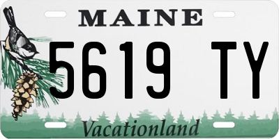 ME license plate 5619TY