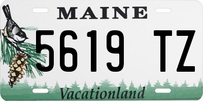 ME license plate 5619TZ