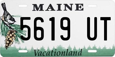 ME license plate 5619UT