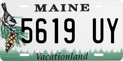 ME license plate 5619UY