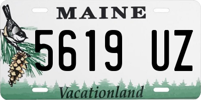 ME license plate 5619UZ